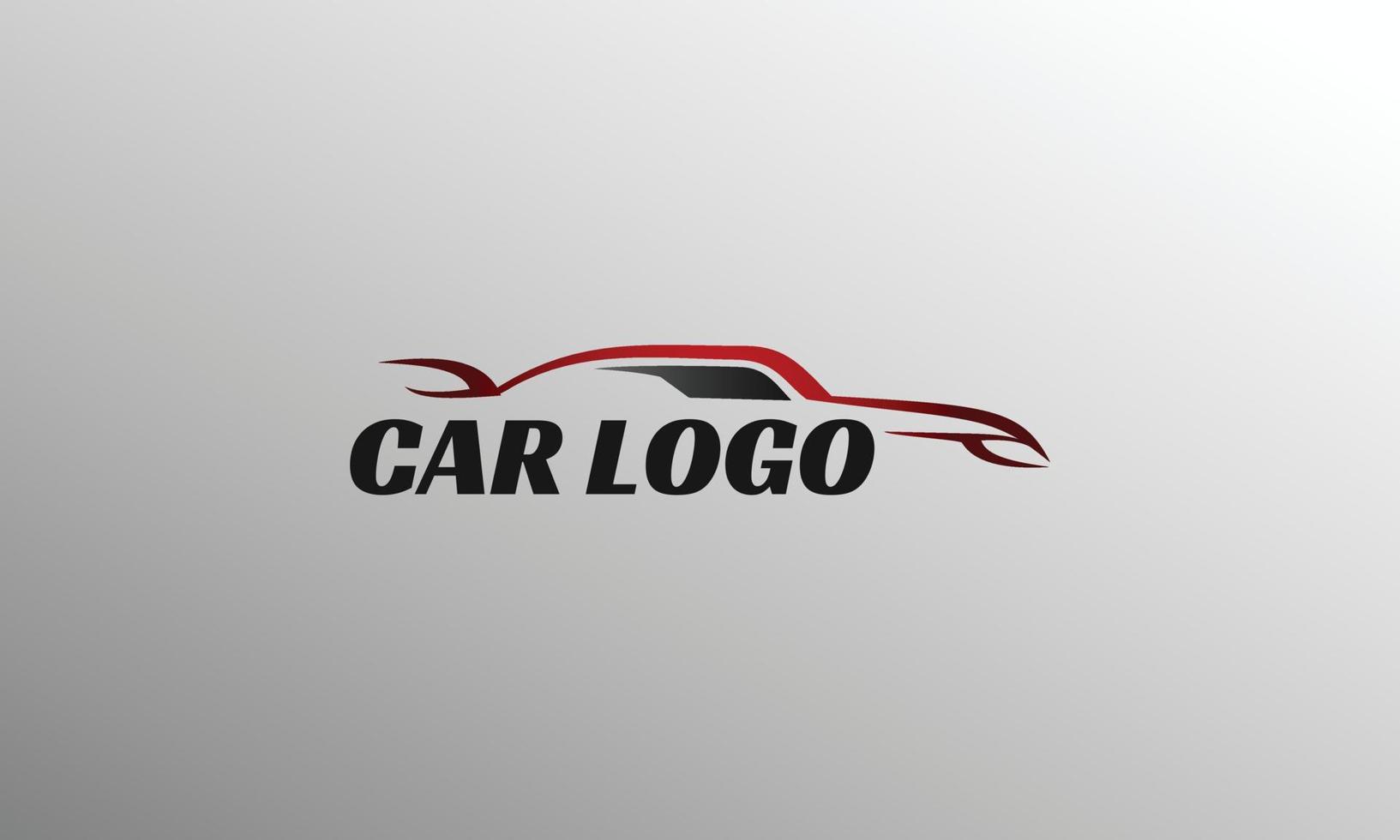 modelo de logotipo de linha de carro para garagem ou comunidade vetor