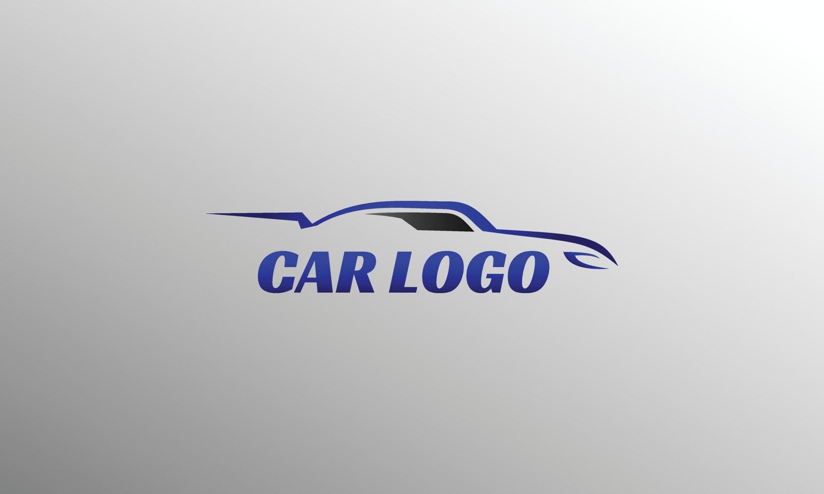 modelo de logotipo de linha de carro para garagem ou comunidade vetor