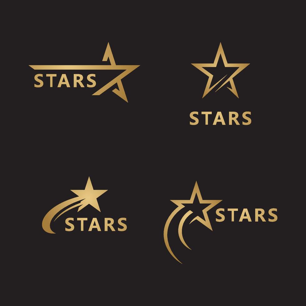 design de modelo de ícone de vetor de logotipo estrela para negócios