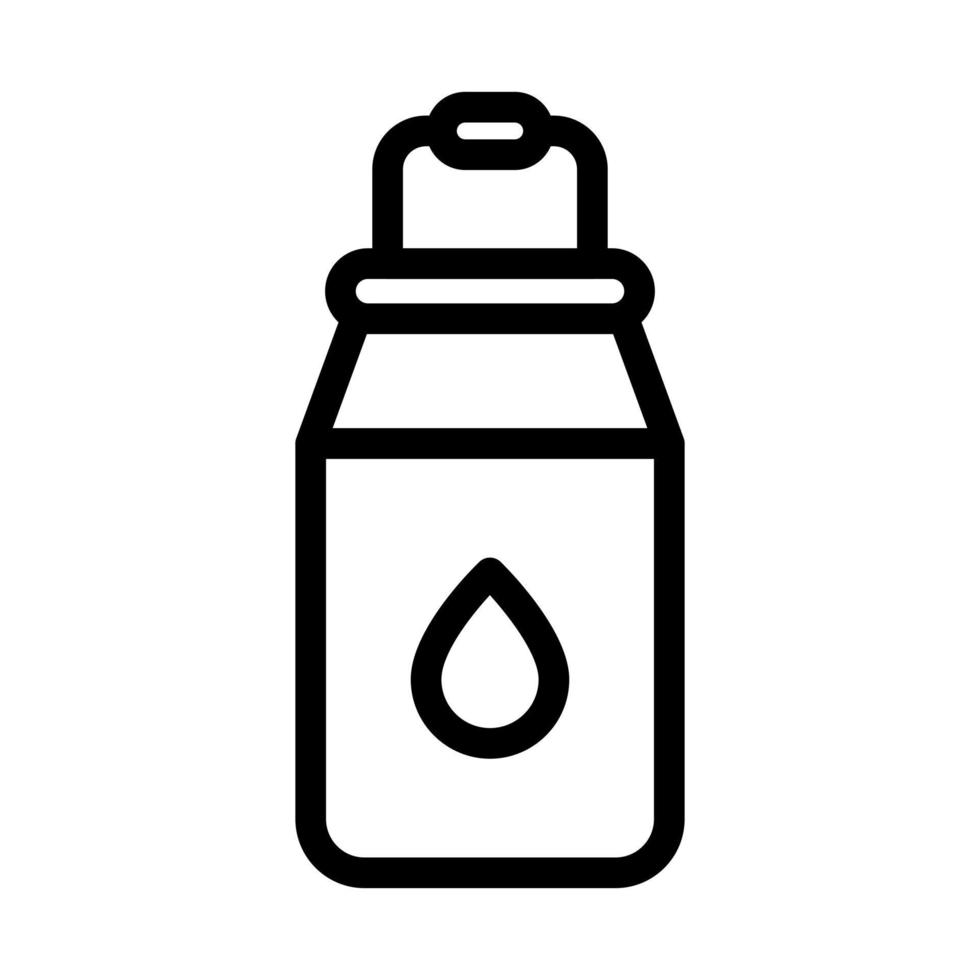 ícone de linha de balde de leite vetor
