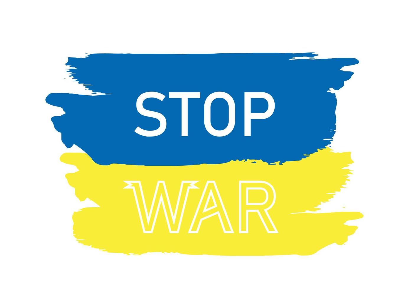 Ucrânia. pare a Guerra. ilustração vetorial vetor