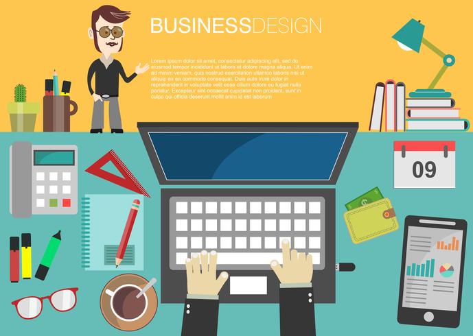 Brainstorming business concept design moderno infográfico vetor