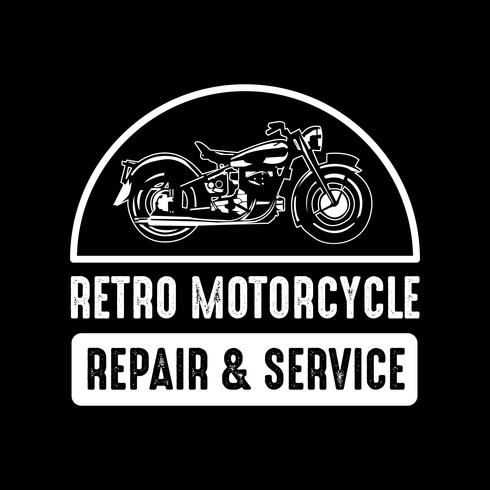 Emblema da motocicleta e logotipo, bom para impressão vetor
