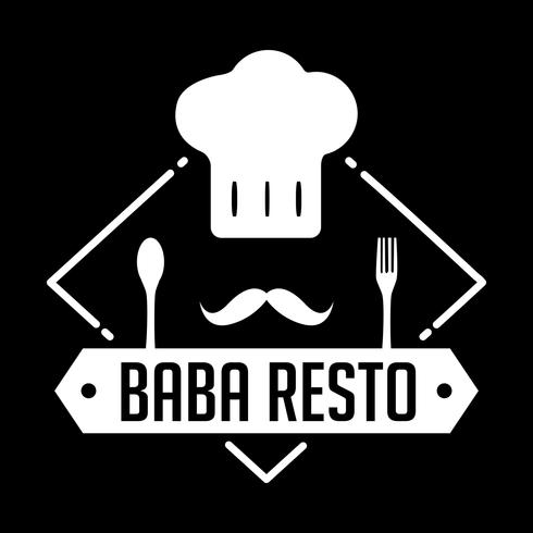 Restaurante Badge e Logo, bom para impressão vetor