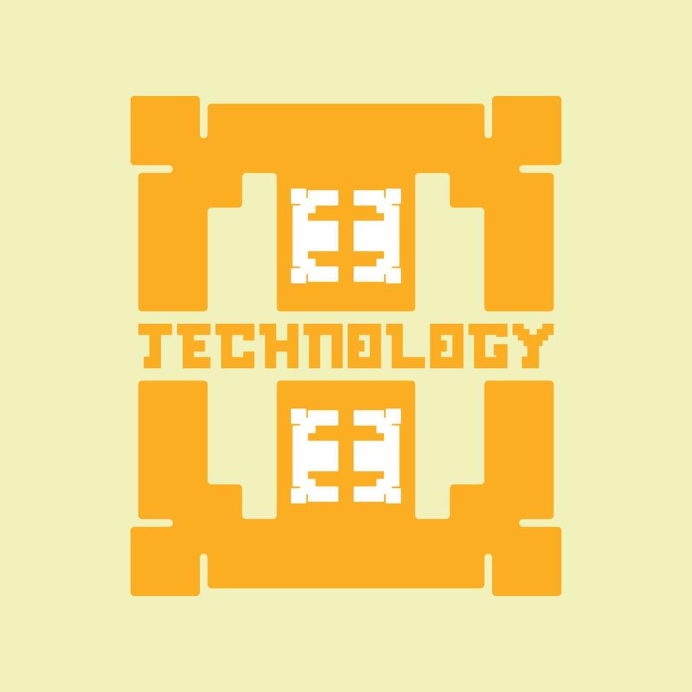 ideias de design de logotipo de tecnologia vetor