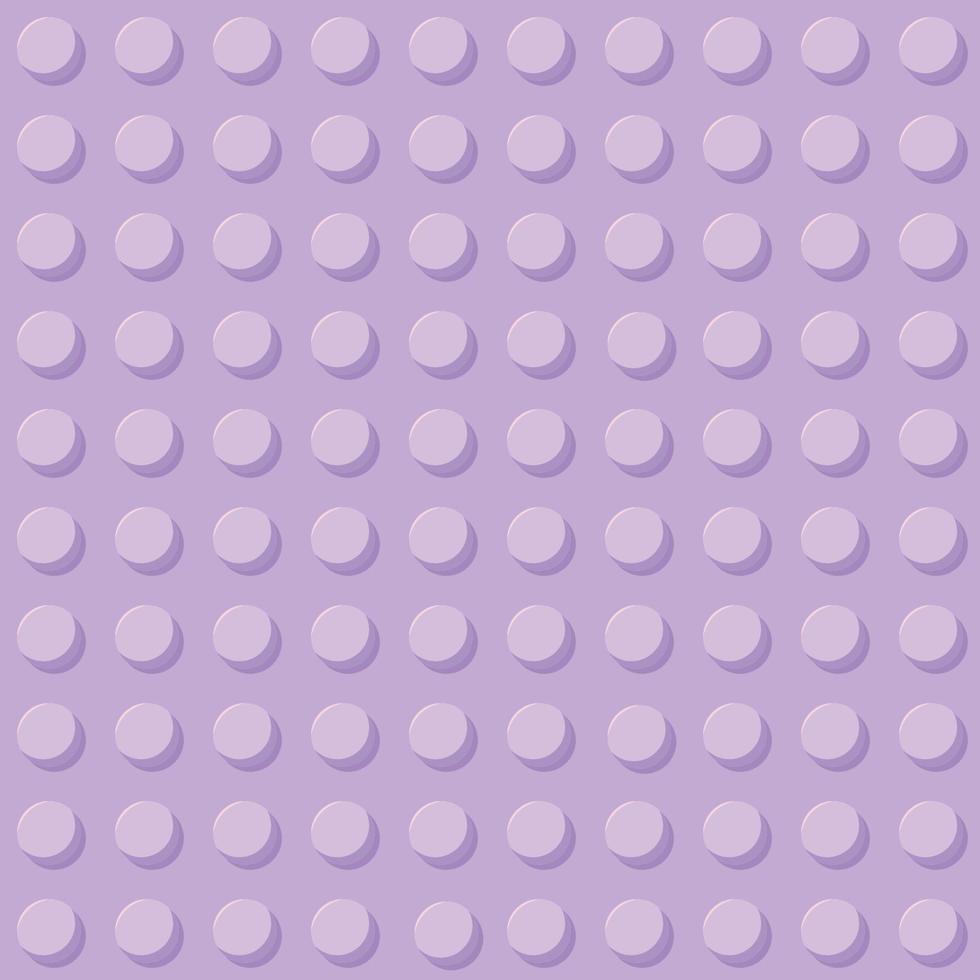 bloco pastel roxo brinquedos de plástico sem costura pattern.constructor. ilustração vetorial vetor