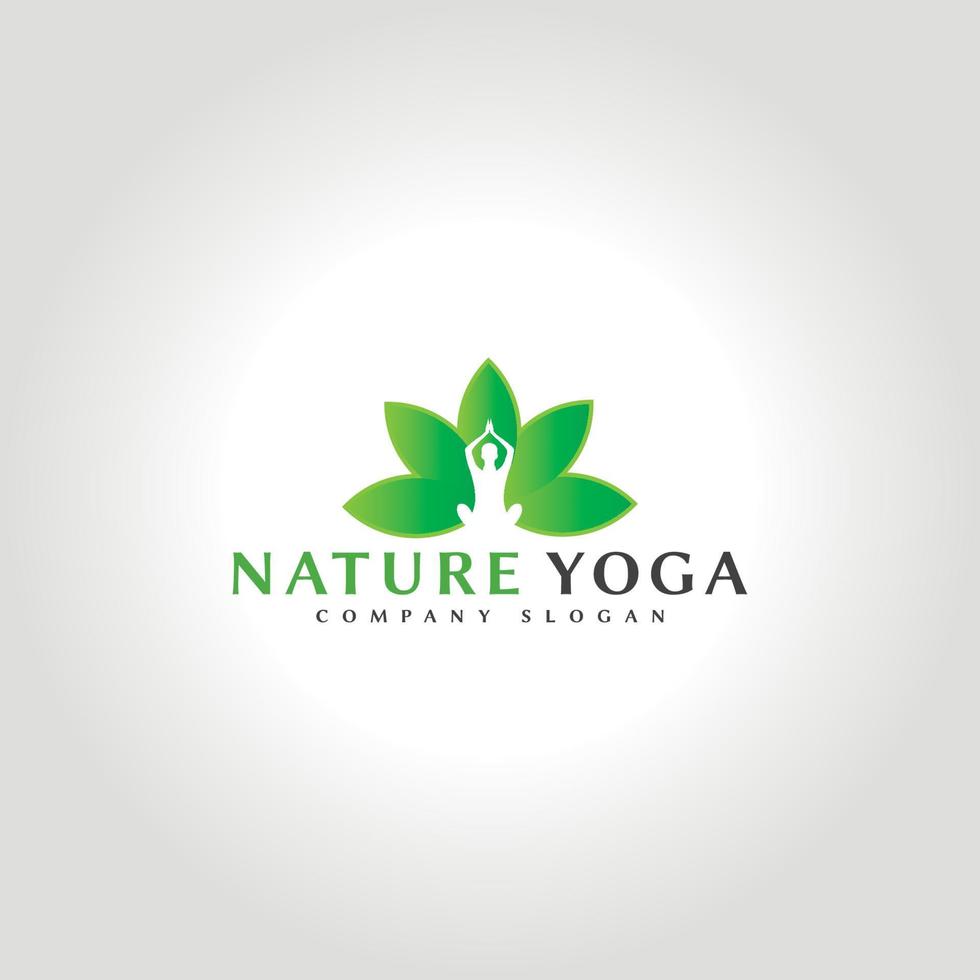 modelo de logotipo de ioga vetor