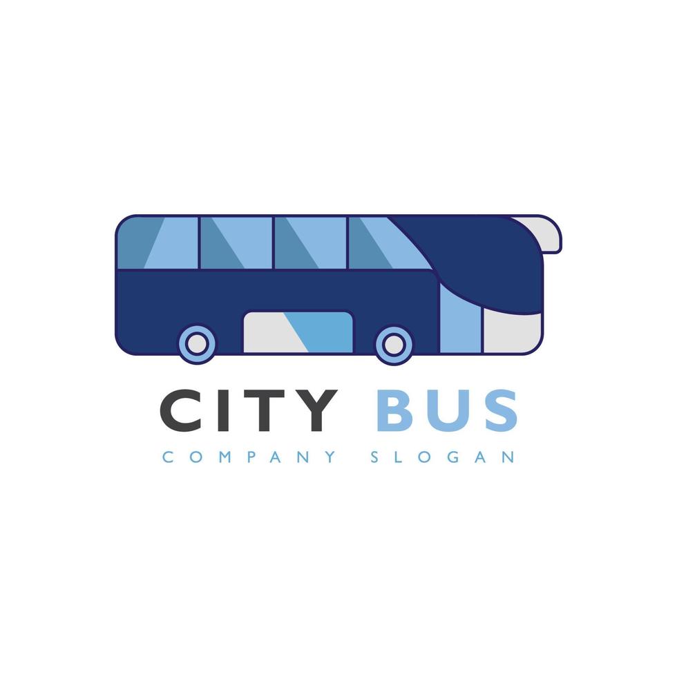 logotipo de ônibus de viagem vetor