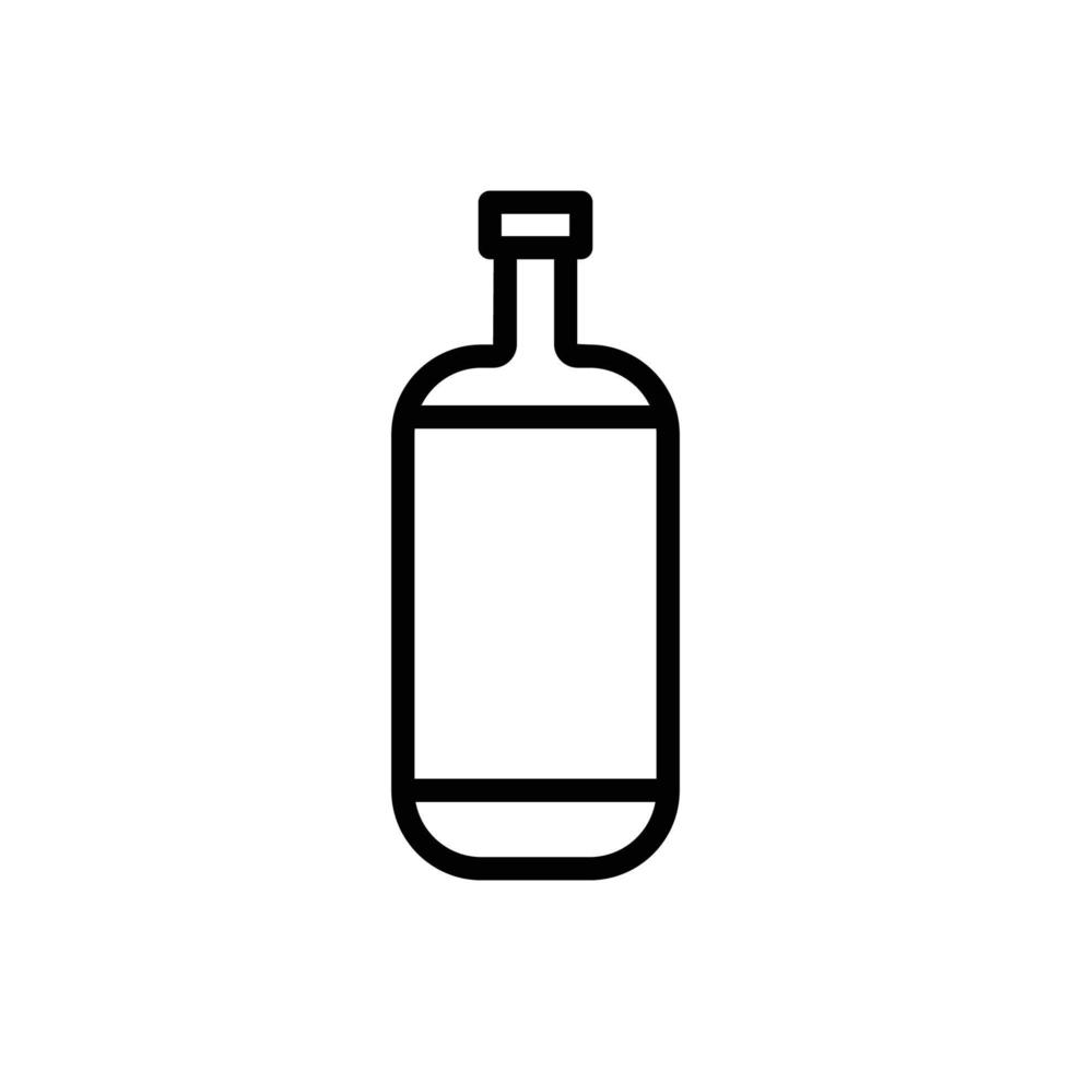 ícone de bebida. garrafa. estilo de ícone de linha. adequado para o ícone de bebida de garrafa. design simples editável. vetor de modelo de design