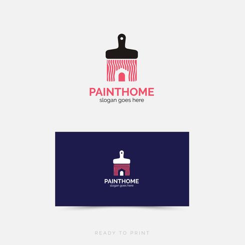 Logo Corporate PaintHome design simples vetor