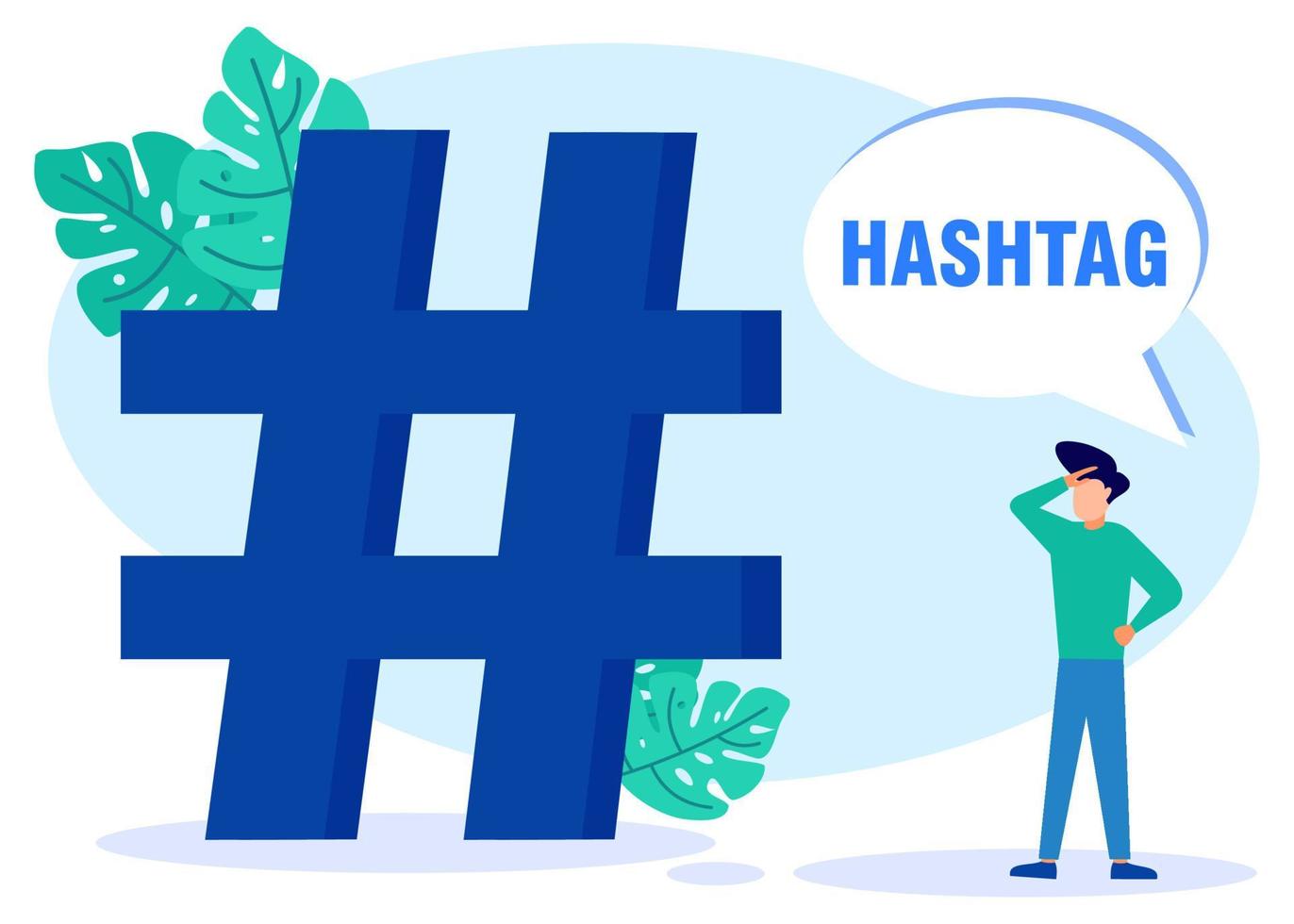 ilustração vetorial personagem de desenho animado gráfico de hashtag vetor