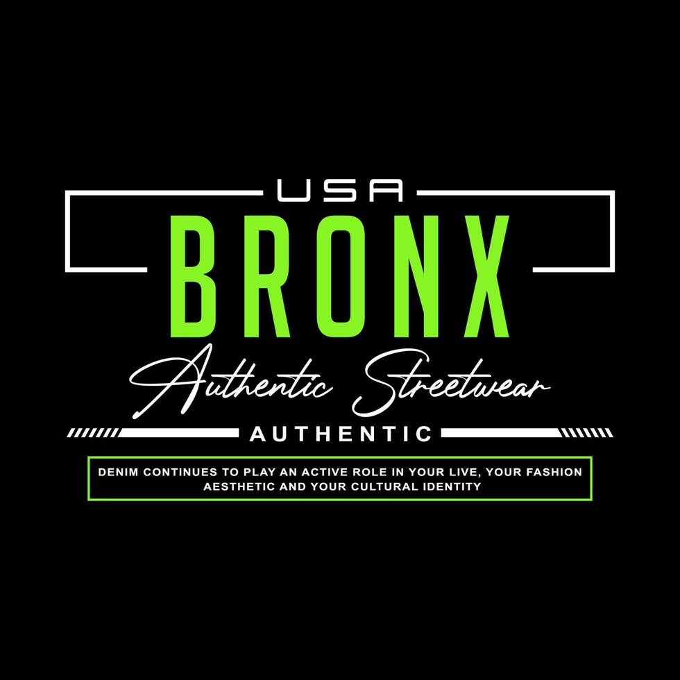 bronx jeans streetwear t-shirt e vestuário vetor