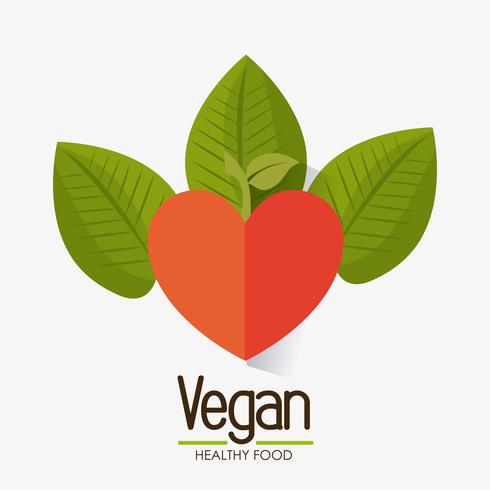 Projeto de comida vegan. vetor