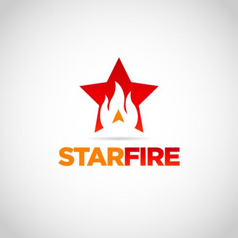 Logotipo da Red Star Fire vetor