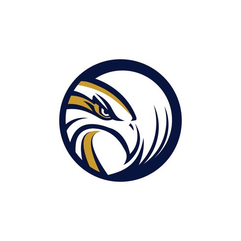 Círculo Eagle Hawk Logo vetor