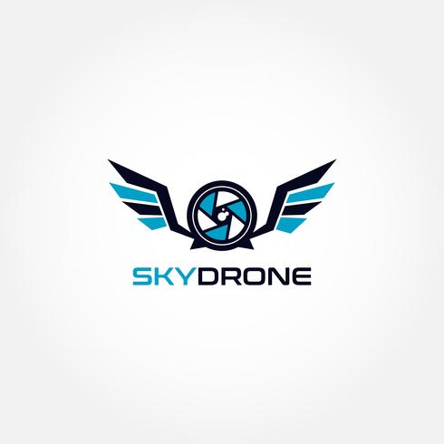 Logotipo do Sky Drone vetor