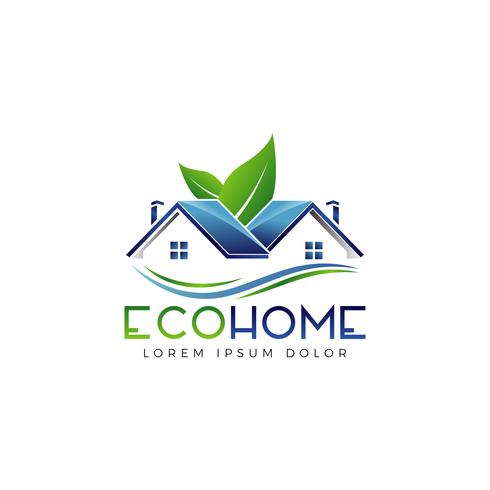 logotipo home eco vetor