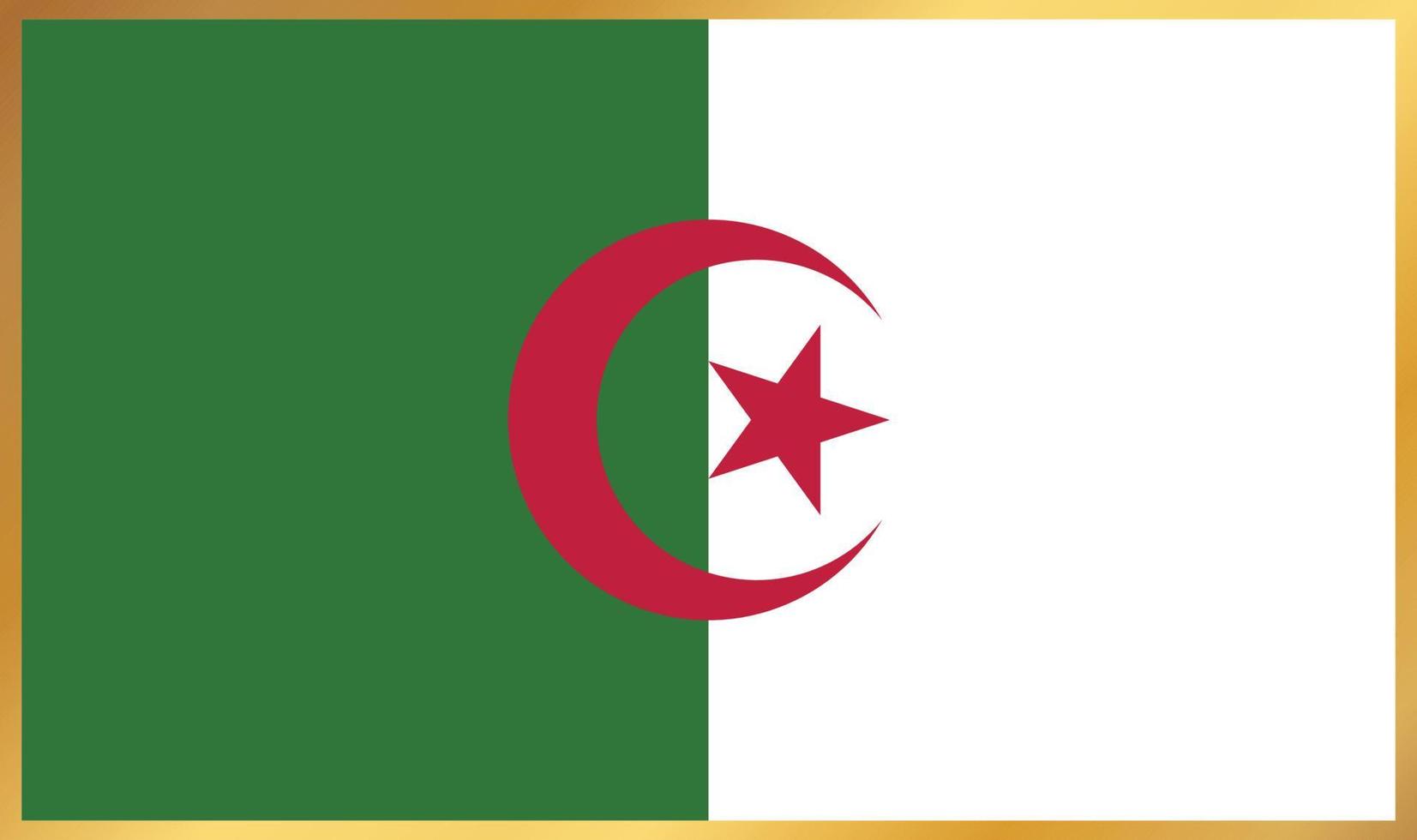 bandeira da argélia, ilustração vetorial vetor