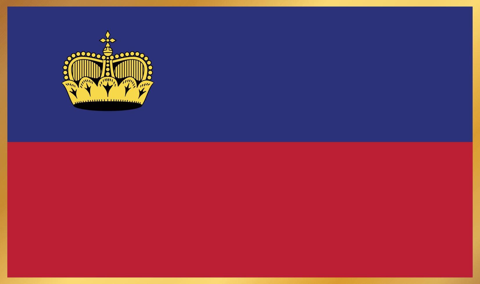 bandeira de liechtenstein, ilustração vetorial vetor