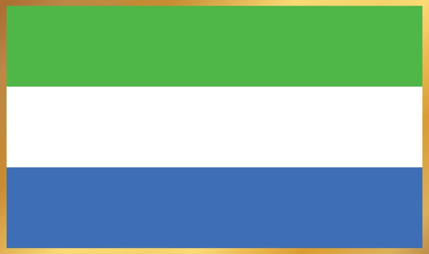 bandeira de serra leoa, ilustração vetorial vetor