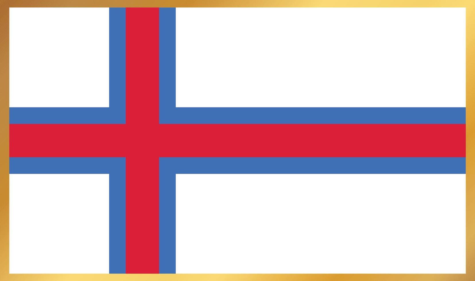 bandeira das ilhas faroe, ilustração vetorial vetor