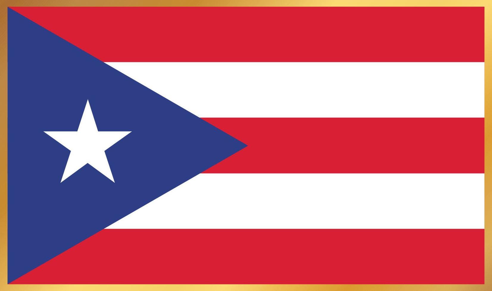 bandeira de porto rico, ilustração vetorial vetor