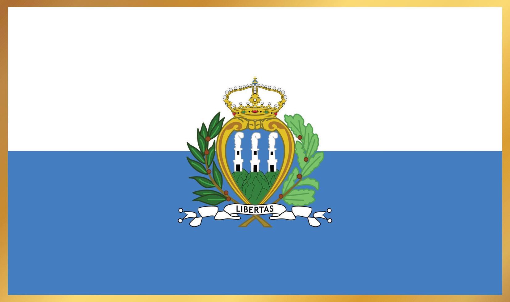 bandeira de São Marino, ilustração vetorial vetor