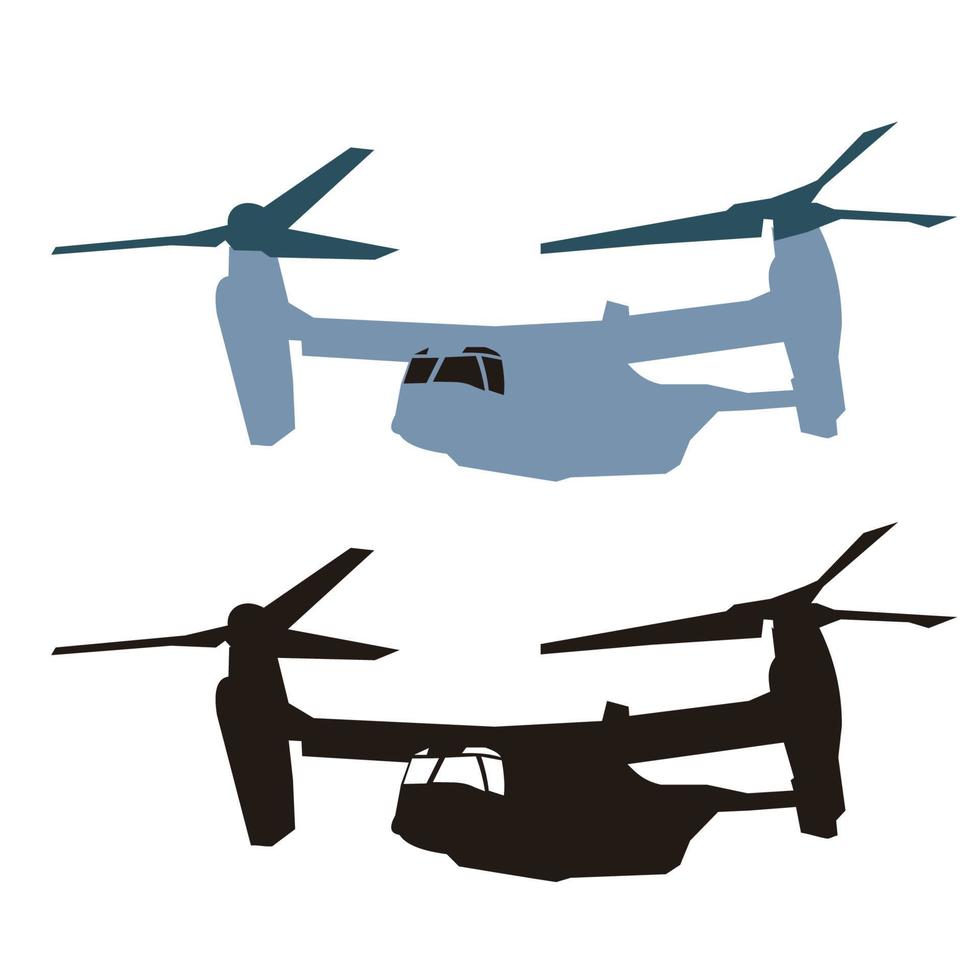 transporte de helicóptero osprey vetor