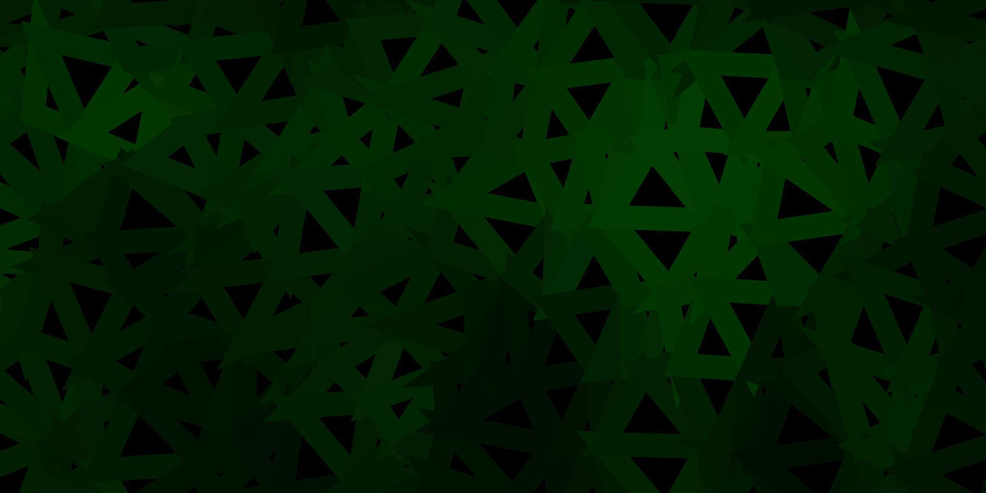 textura de triângulo poli vetor verde escuro.