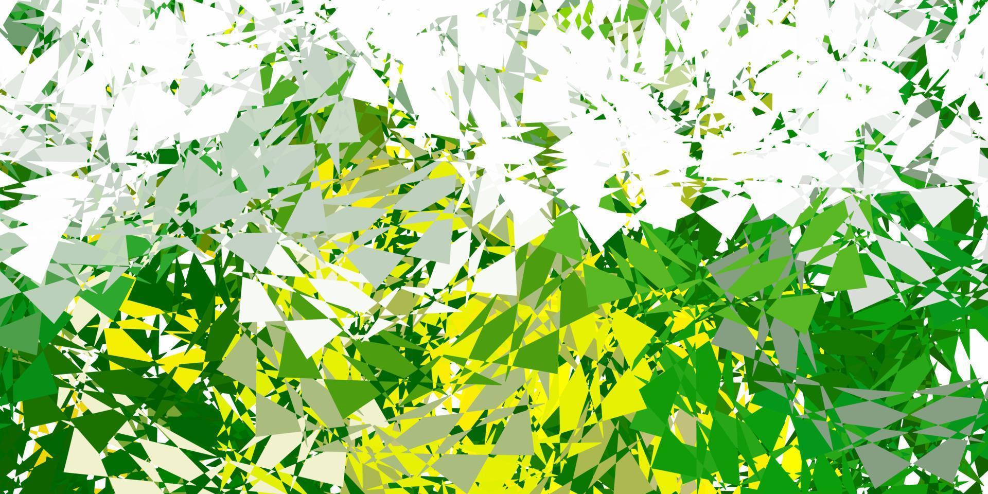 pano de fundo vector verde e vermelho escuro com triângulos, linhas.