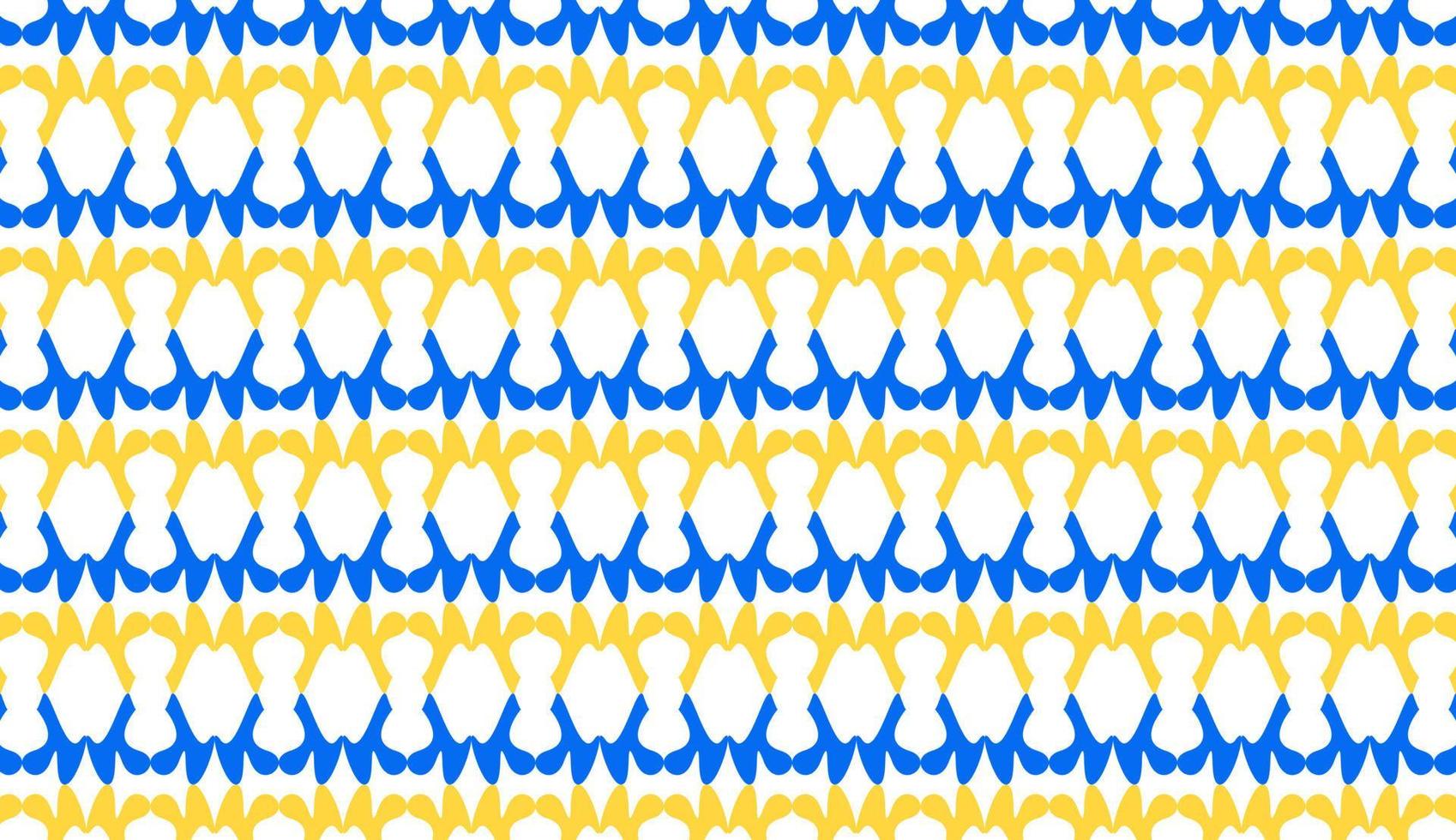 padrão sem emenda minimalista nas cores azuis e amarelas. design de padrão de repetição simples. pode ser usado para cartazes, brochuras, postais e outras necessidades de impressão. ilustração vetorial vetor