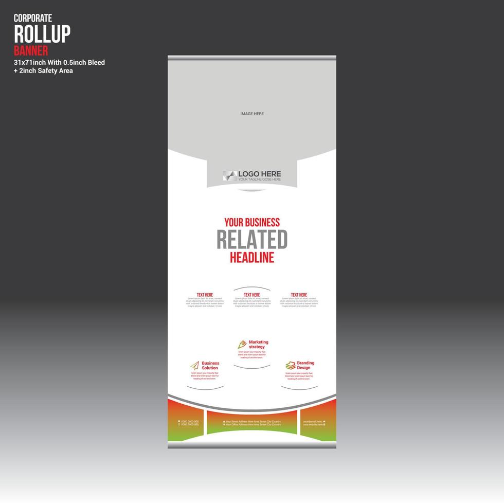 vector roll up design de banner