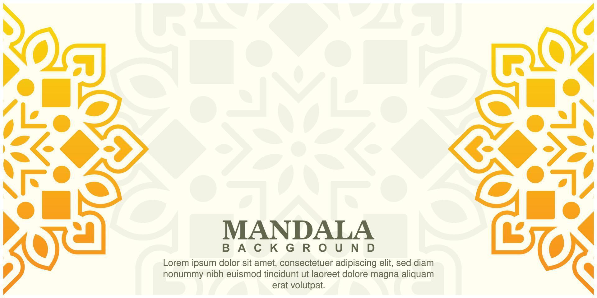 conceito de fundo de mandala branca elegante vetor