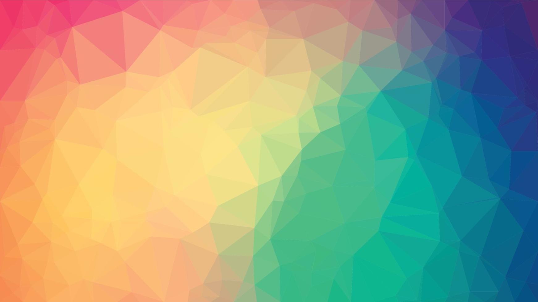 ilustração poligonal multicolorida, que consiste em triângulos. fundo geométrico em estilo origami com um gradiente. design triangular para o seu negócio. arco-íris, imagem de espectro. vetor