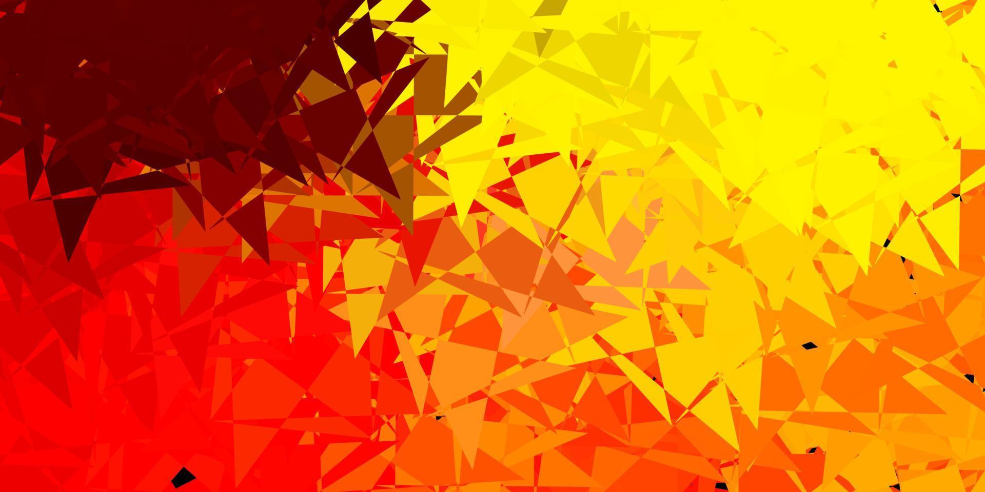 fundo vector vermelho e amarelo claro com formas poligonais.