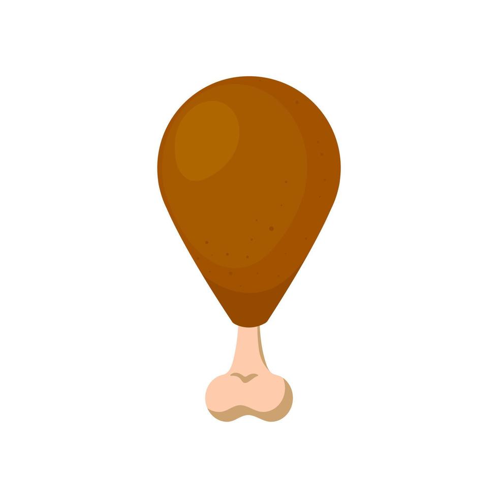 ícone de vetor de perna de frango.