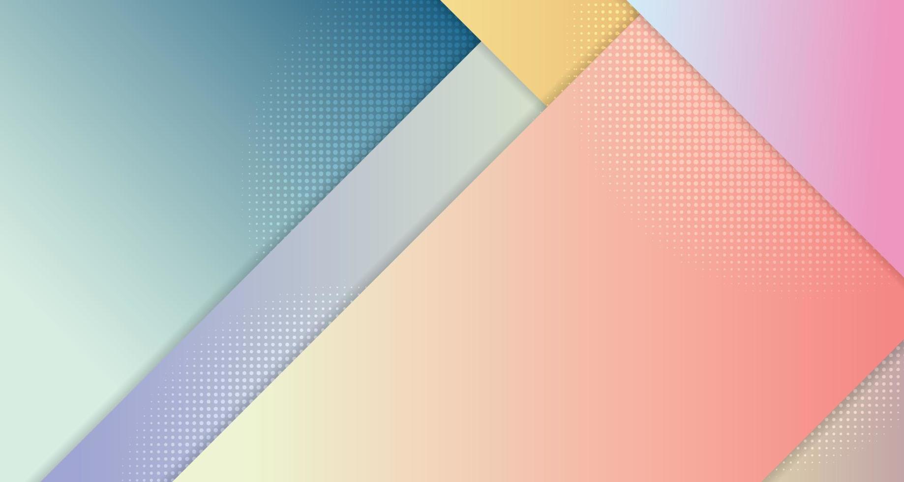 conjunto de modelo de cor gradiente abstrato de linha com fundo de design de meio-tom. ilustração vetorial eps10 vetor