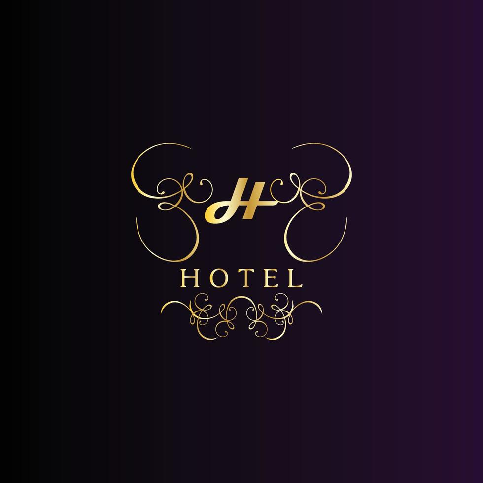 novo design de logotipo de luxo premium em vetor para restaurante, realeza, boutique, café, hotel, heráldica, joias, moda e outras ilustrações vetoriais