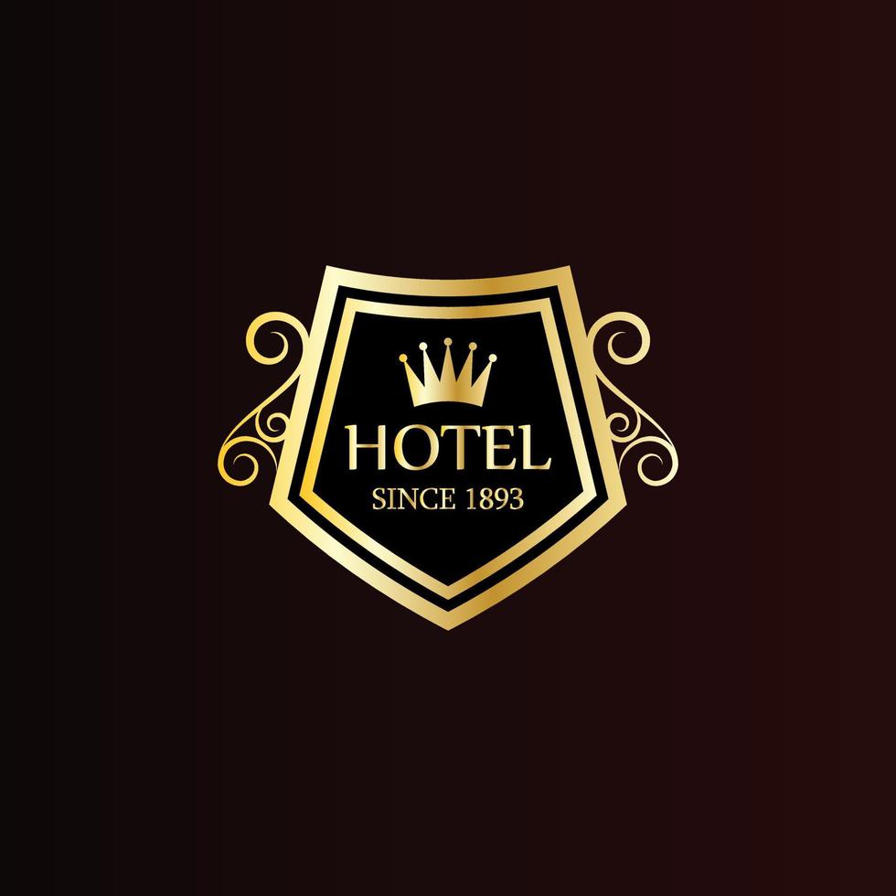 novo design de logotipo de luxo premium em vetor para restaurante, realeza, boutique, café, hotel, heráldica, joias, moda e outras ilustrações vetoriais