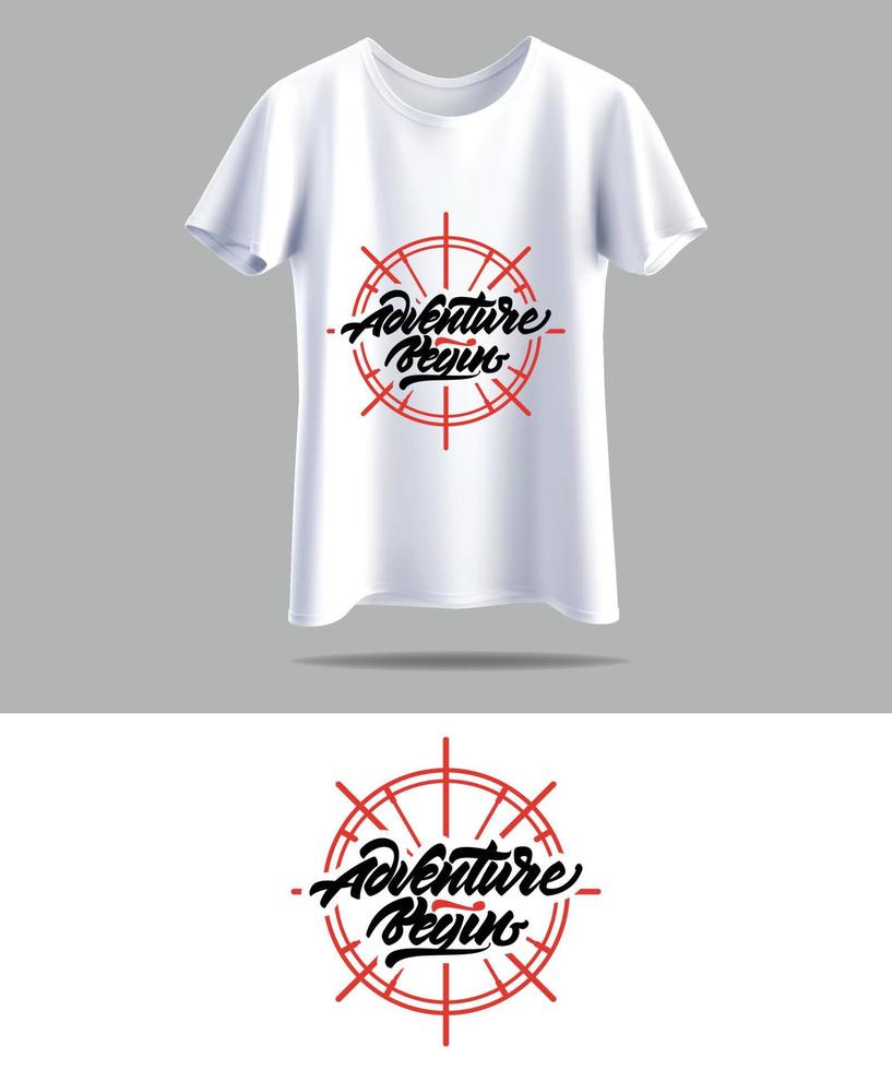 maquete de design de camiseta. novo design de t-shirt de tipografia preto e branco com design de vetor de maquete