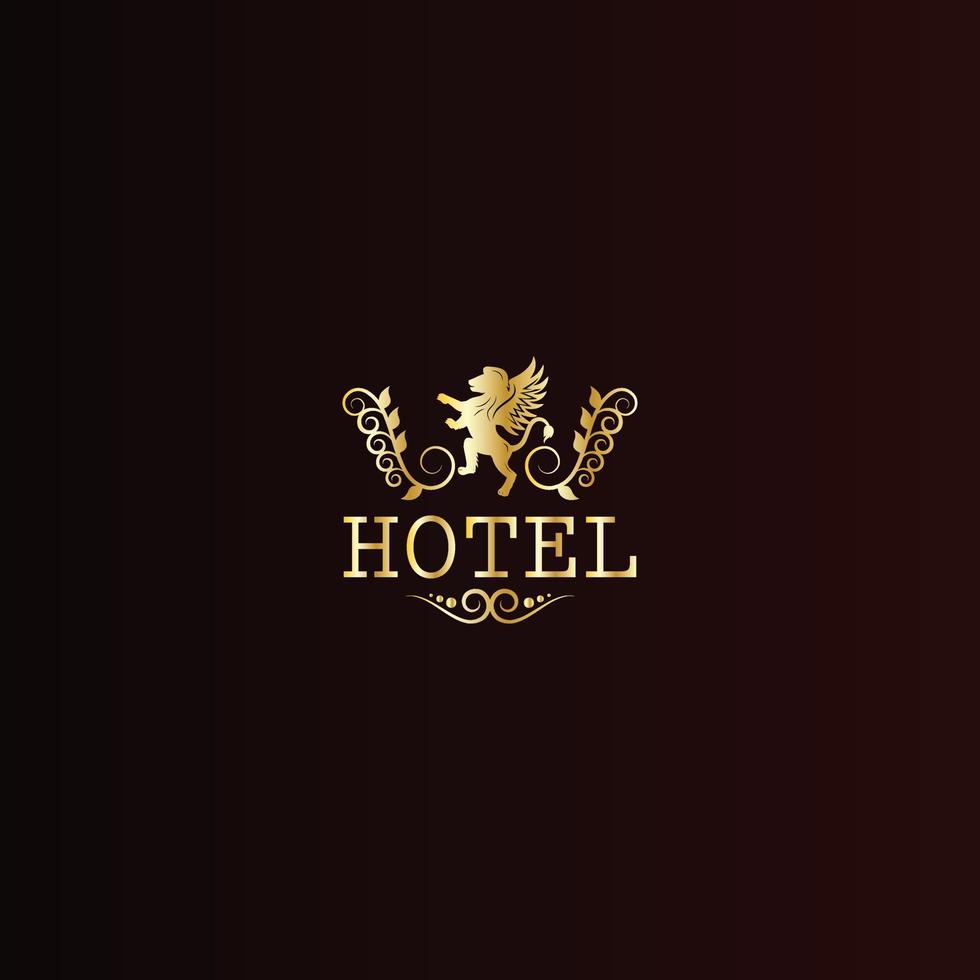 novo design de logotipo de luxo premium em vetor para restaurante, realeza, boutique, café, hotel, heráldica, joias, moda e outras ilustrações vetoriais