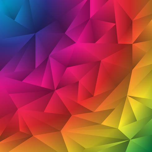 Padrão de estilo origami multicoloridos rumpled triângulos vetor