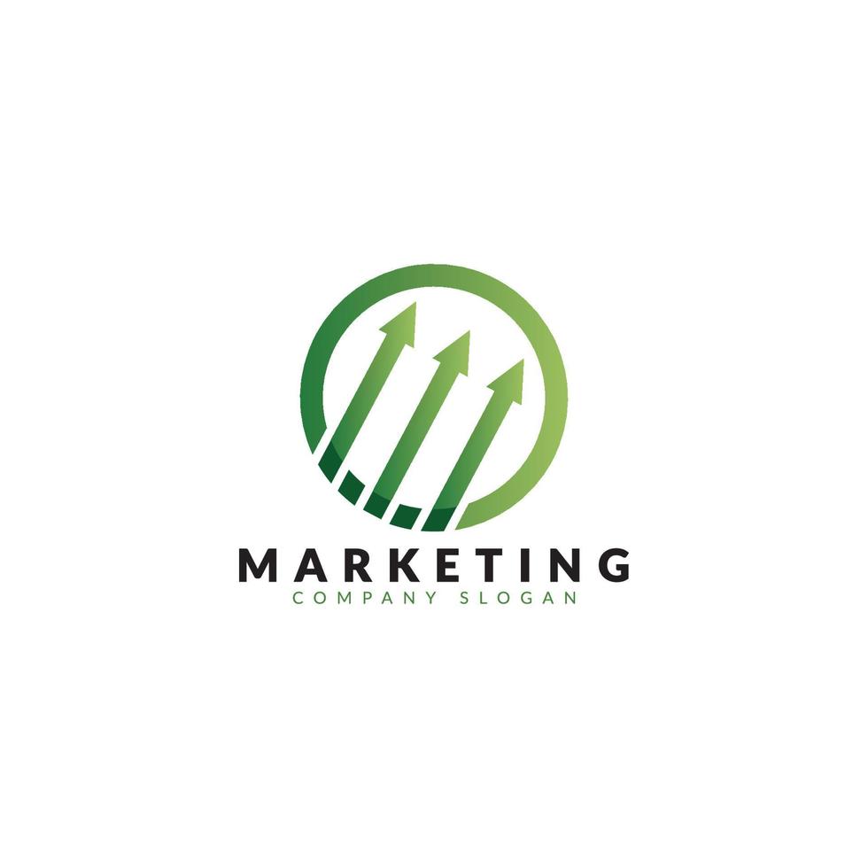 ilustração de ícone de logotipo de vetor de marketing digital