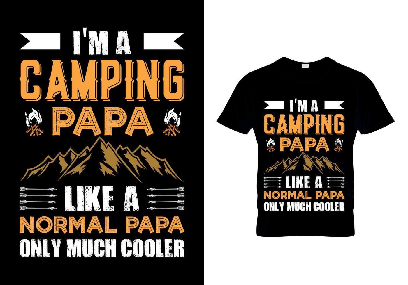 eu sou um papai de acampamento como um vetor