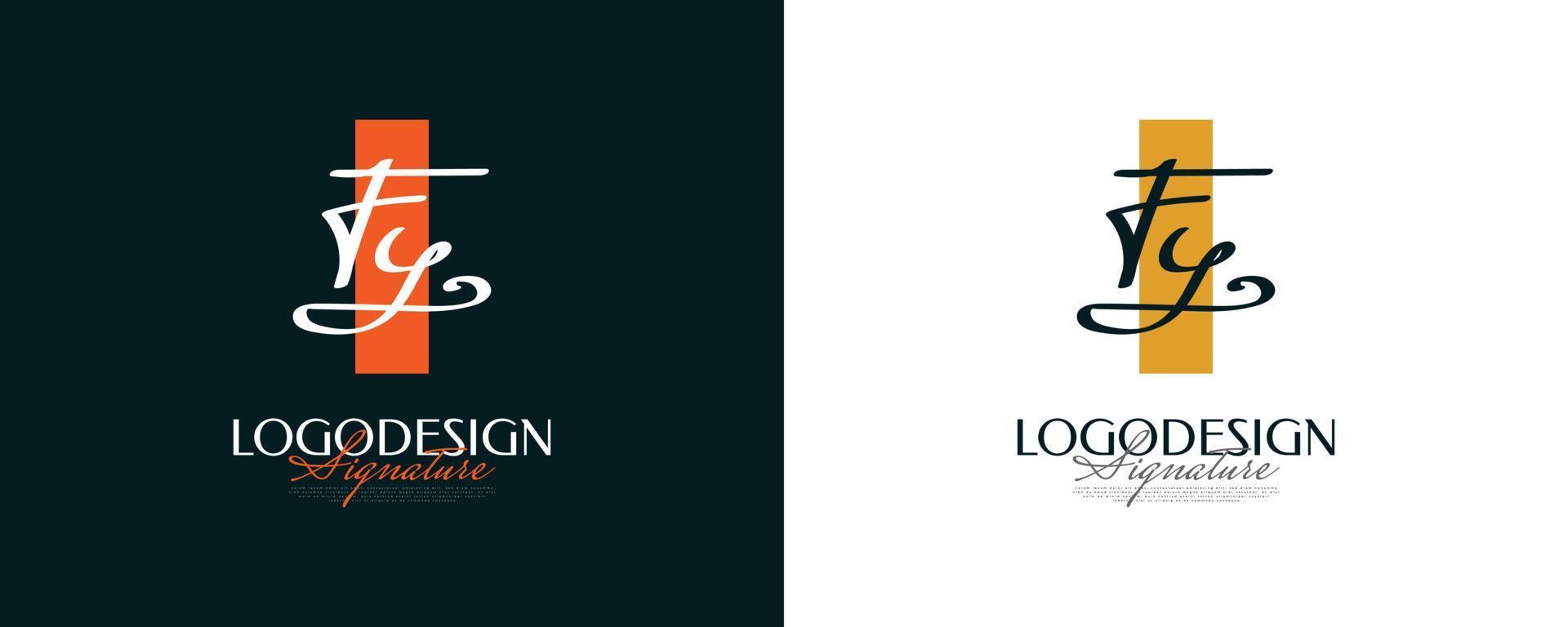 design inicial do logotipo f e y em estilo de caligrafia elegante e minimalista. fy logotipo ou símbolo de assinatura para casamento, moda, joias, boutique e identidade comercial vetor