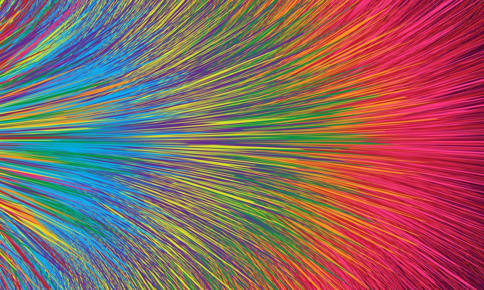 fundo abstrato colorido com linhas de raios de luz em movimento vetor