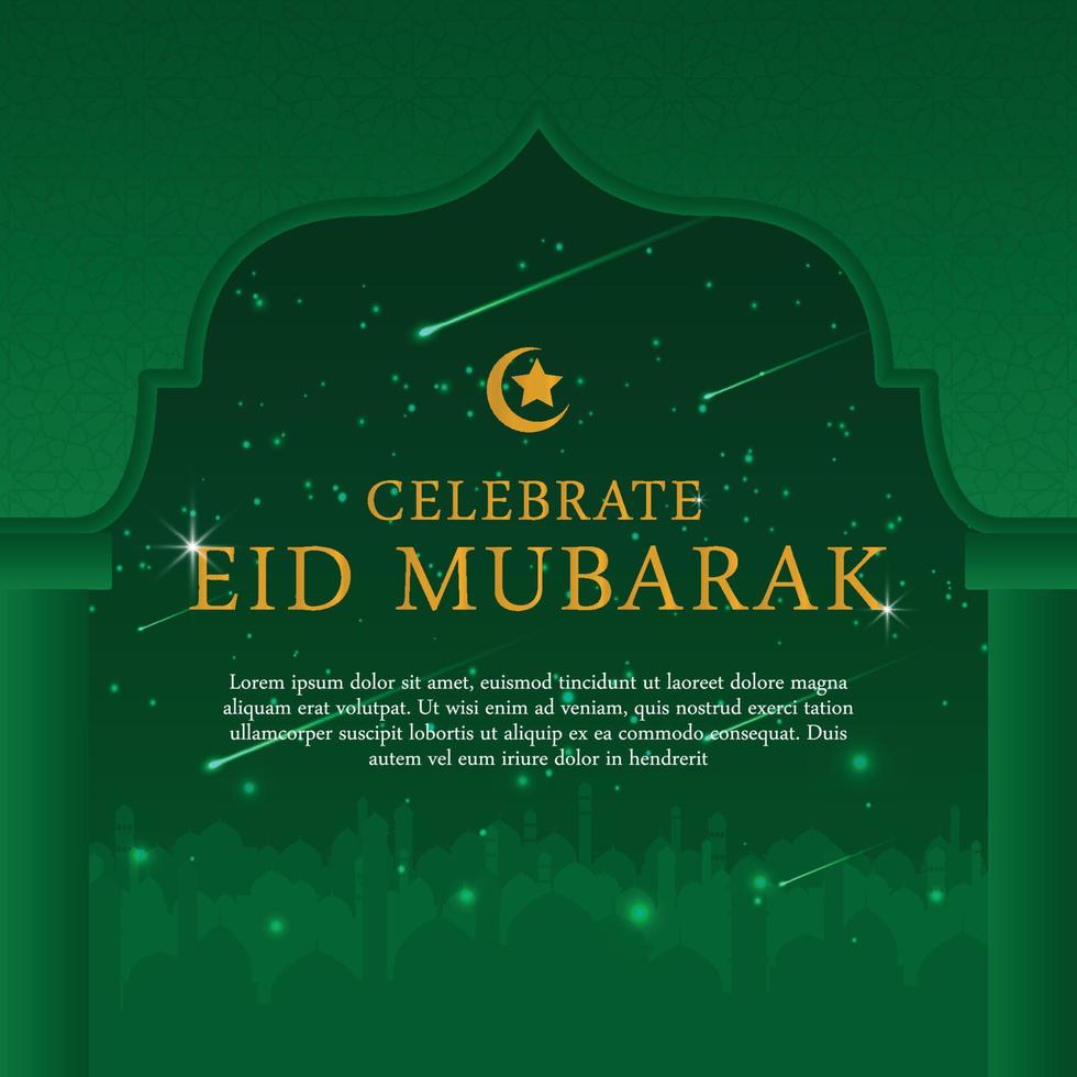 design de fundo islâmico ramadan kareem com conceito moderno simples e conceito religioso, hari raya, eid mubarak, ramdhan, banner de festa iftar, pano de fundo, capa, folheto, design de brochura vetor