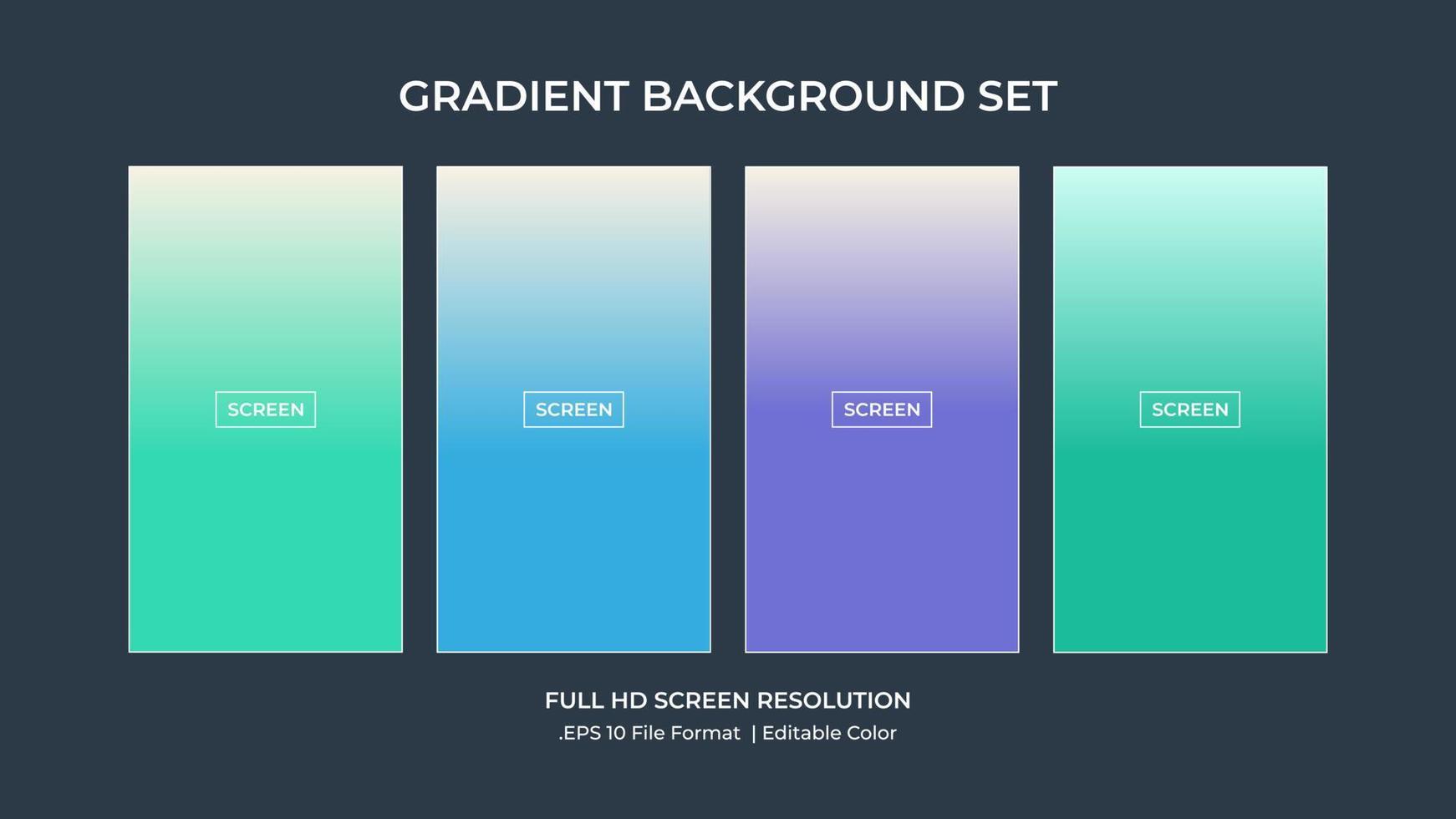 fundo de cor suave no escuro. design vetorial de tela moderna para aplicativo móvel. gradientes abstratos de cores suaves. vetor