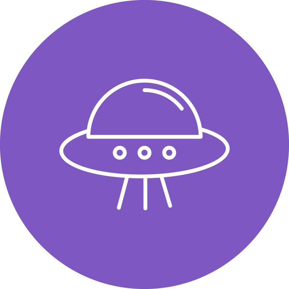 ícone de linha ufo vetor