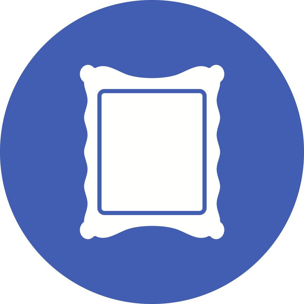 ícone de fundo de círculo de glifo de moldura de foto vetor